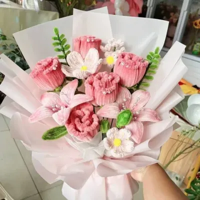 모루 꽃다발 키트 졸업식 재료 만들기 입학식 DIY 부자재