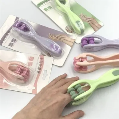 휴대용 손가락 마사지기 컴팩트 핸드 롤링 마사지기 피로 해소 순환