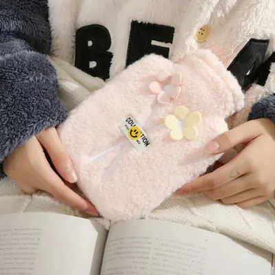 극세사 복부 보온 물주머니 보온팩 플라워