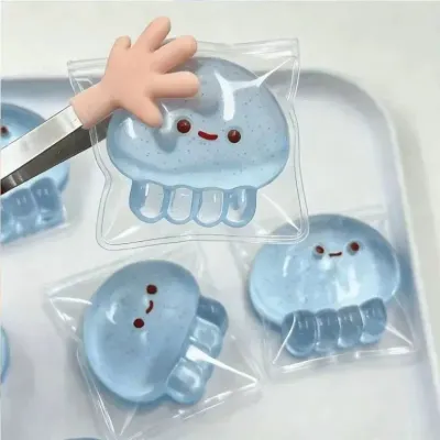 투명 해파리 주물럭 뒤어짜기 말랑이 슬랑이