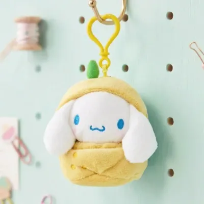 산리오 시나모롤 레몬 과일하우스 가방고리 15cm