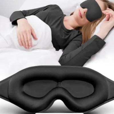 [INSIVO] 수면안대 3D 입체 암막 숙면 안대 입체 프리미엄 눈가리개 안대 블랙 꿀잠 아이마스크 여행 캠핑