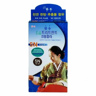 예향 한방 명품 트리트먼트 크림칼라 5N-자연갈색 60g
