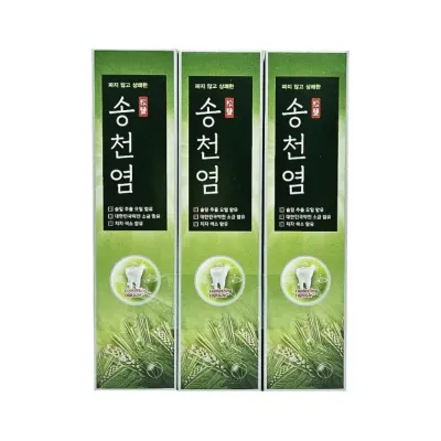 메디안 짜지않고 상쾌한 송천염 치약 120g 3입