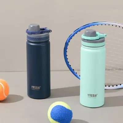 네이비 민트 텀블러 스포츠 보냉 물병 손잡이 750ml 휴대용 물통