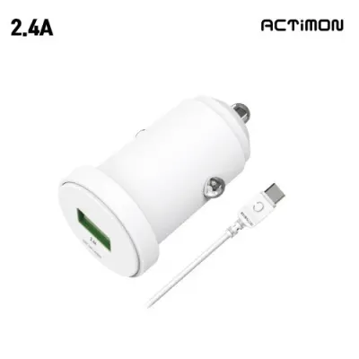 GTrend 액티몬 분리형 2.4A C타입 USB 1포트 차량용 충전기