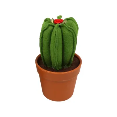 선인장 모양 바늘꽂이 재봉용 핀쿠션 딥그린