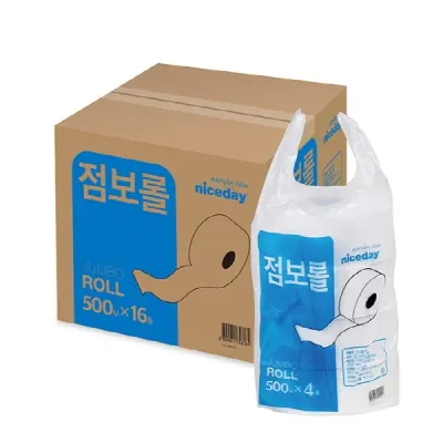 나이스데이 점보롤 화장지 1팩 500mx4롤 1겹