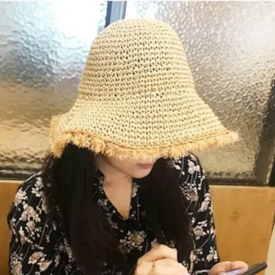 여름모자 여성밀짚모자 햇빛차단 파나마 밀짚햇
