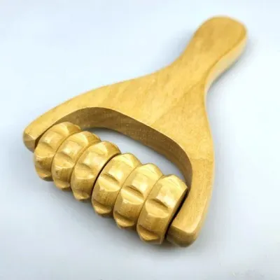 나무 마사지기 휴대용 돌기형 마사러 마사지스틱