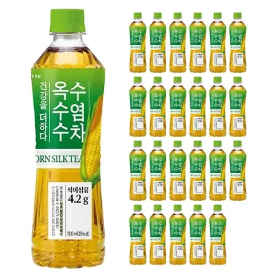 롯데 더하다 옥수수수염차 500ml x 24PET