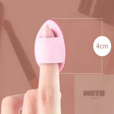 손가락 미니퍼프 2개입 미용도구 팩트퍼프 커버팩트 모공커버 간편보관