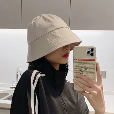 데일리 코튼 여자 여성 대두 버킷햇