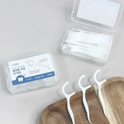 나무이야기 일회용 치실 치석제거 케이스세트 50P 2개