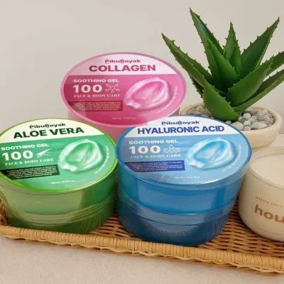 수분촉촉 알로에베라 콜라겐 히알루론산 수딩젤 300ml 3종세트