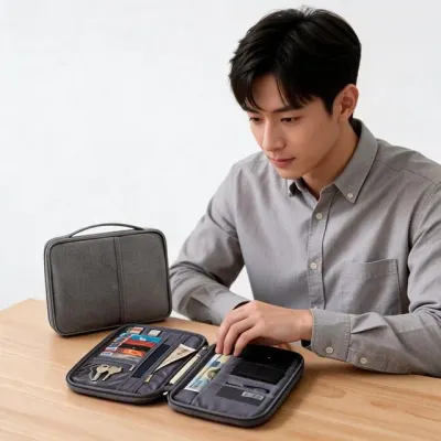 여권지갑 파우치 수납 케이스 여행 데일리 출근룩 깔끔한 감성 미니멀 보관 아이템