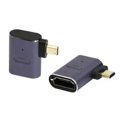 hdmi 변환 젠더 hdmi 꺾임 젠더 마이크로 우측 노트북 프로젝터 고화질 데이터 확장
