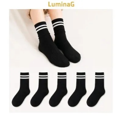 양말 중목 데일리 골지 심플 패션 5켤레 외출 발보호 착용용