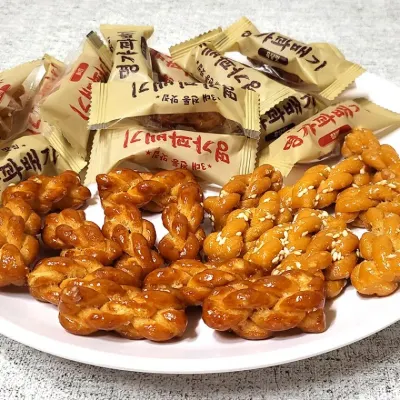 명가 꽈배기 흑당 / 참께 500g