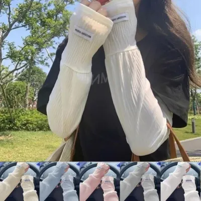 여성 여름 세련된 패턴 햇빛 차단 쿨링 팔토시 바라클라바 팔 쿨링 넥워머세트 토시 여름