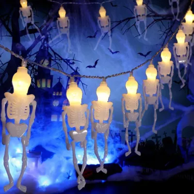 30구 LED 뼈다귀 가랜드 전구 4.5M 할로윈장식 줄전구