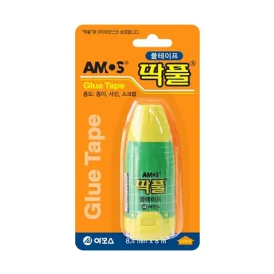 아모스 딱풀 풀테이프 8 4mm 8m 박스 1