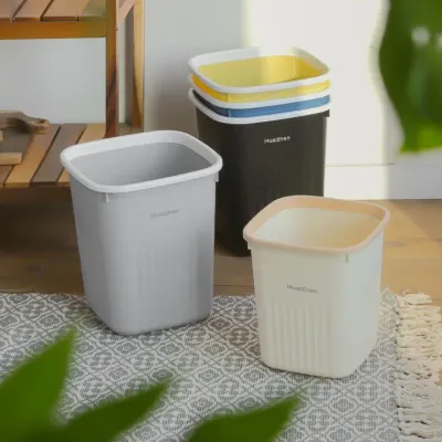 뚜껑없는 사각 휴지통 오픈형 화장실 쓰레기통 10L 15L