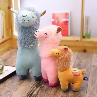 알파카인형 귀여운 만화 짜는 미소 알파카 인형 봉제 장난감 인터넷 인기있는 새로운 어린이
