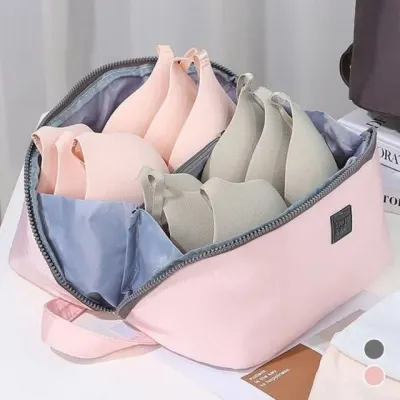 여성 소품 수납 백인백 여행용파우치 가방 그레이 핑크 트래블 정리