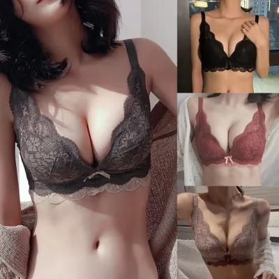 레이스노와이어조정브라 볼륨업 브라 레이스브라