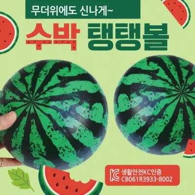 비치볼 [수박비치볼] 비치볼/칼라비치볼/무지비치볼/삼색비치볼/돼지비치볼/물놀이공/물놀이용품/탱탱볼