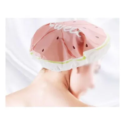 과일 샤워캡 헤어캡 세안 밴드 방수 머리 목욕