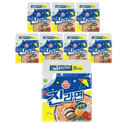 오뚜기 진라면 순한맛 멀티팩 (5개입) x 8팩 (총40개입)