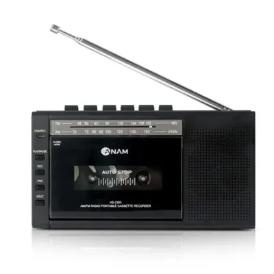 아남A37 블랙 카세트 녹음기 플레이어 MP3 라디오