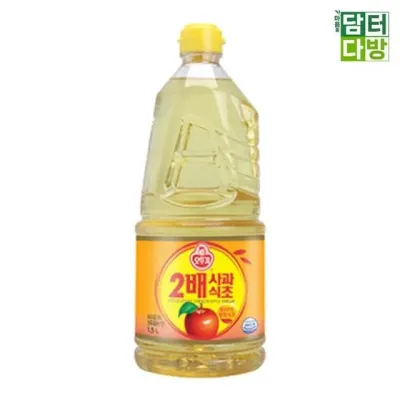 사과 식초 초대리 양념 식초대용량 유부초밥용 자취음식 과일 양조 2개