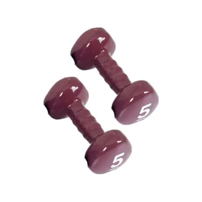 컬러 아령 5kg 덤벨 웨이트 헬스 홈트 근력 운동 바벨 고무덤벨 미용아령