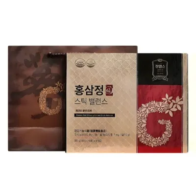 추석선물 진웰스 홍삼정스틱밸런스 10g x 30포 국내산 6년근 발효 홍삼액