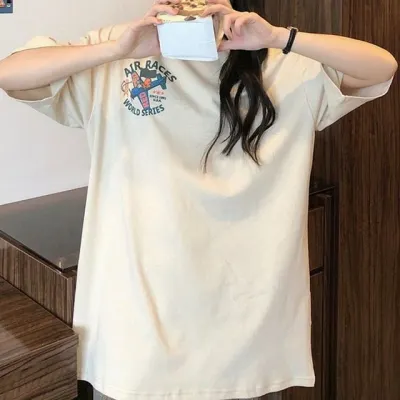 앞뒤 프린팅 박스핏 빅사이즈 반팔 오버핏 티셔츠 오버핏티셔츠 박스핏티셔츠