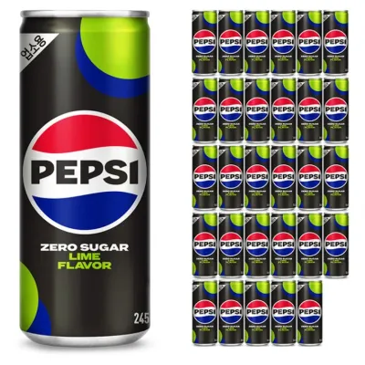 롯데 펩시콜라 제로슈거 라임 업소용 245ml x 30캔