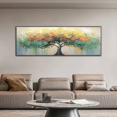 인테리어 재물운 풍수지리 와이드 그림액자H(120cm)