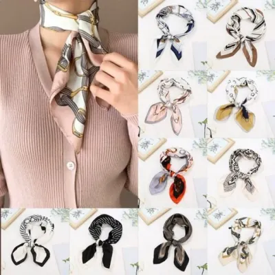 모자 가방 손잡이 가방 스카프 스카프 장식 여성