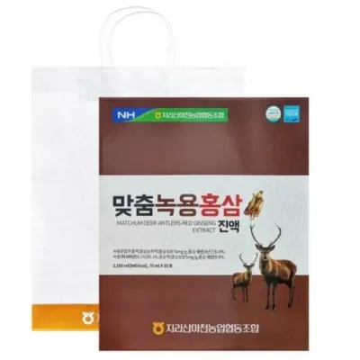 녹용홍삼 홍삼진액 진액 70ml 맞춤녹용홍삼 30포 x 마천농협