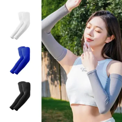 [개미물류] 데일리팔토시 여성 골프 얇은 라이딩 햇빛가리개 운전 시원한 쿨 암슬리브 여름 스포츠 냉감