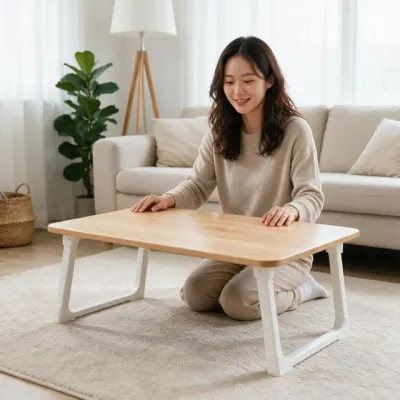 좌식 책상 침대 베드테이블 식탁 밥상 접이식 간이 공부 독서용 트레이 상