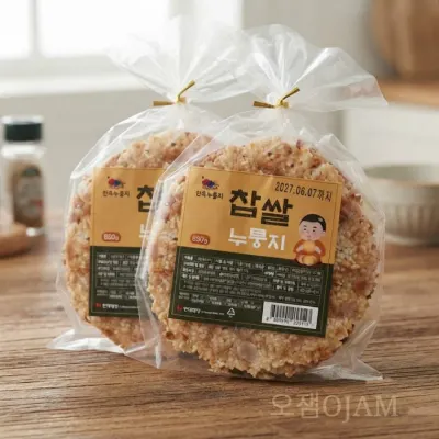 OJAM오잼 전주한옥마을 꼬순향누룽지850g 누룽지백숙 누룽지 간식 누룽지과자 찹쌀누룽지 돌솥밥 누룽지탕