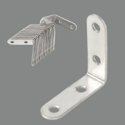 스텐꺽쇠 코너철 ㄱ자 연결고정 보강 책장 가구 20개입 5cm 평철 연결철물 보강경첩