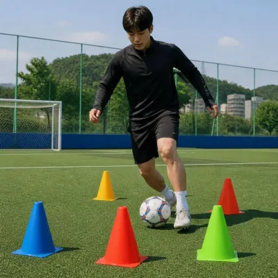 축구 연습 훈련용 콘 라바콘 꼬깔 스포츠 용품