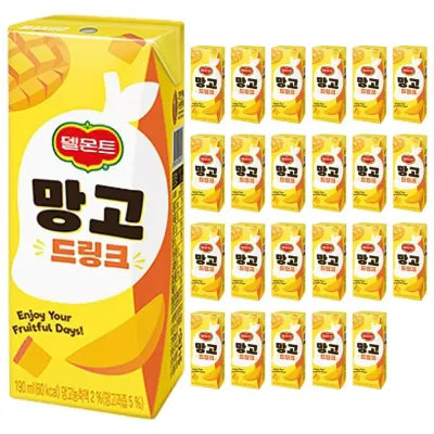 롯데 델몬트 망고 드링크 190ml x 24개