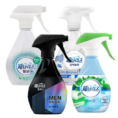 페브리즈 특수 항균 섬유탈취제 370ml 4종 패브리즈맨