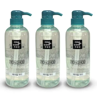미쟝센 스타일케어 헤어젤 숏커트용 500ml 3개 남자 짧은머리 헤어스타일링 젖은머리